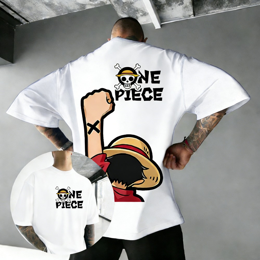 Summer 2026 Kids Clothing - One Piece Luffy Unisex Reines Baumwoll-T-Shirt