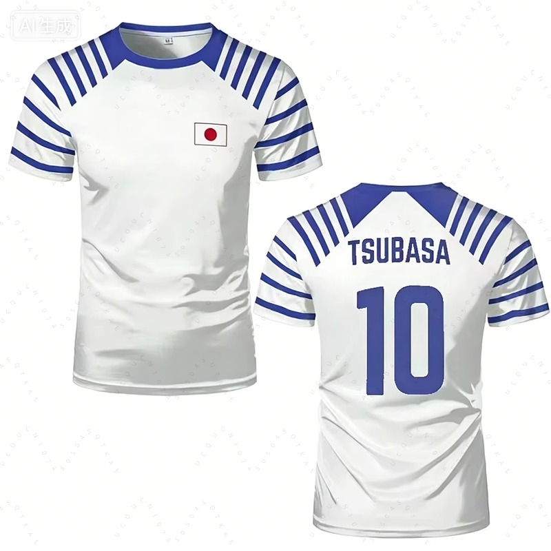 Summer 2026 Kids Clothing - 2026 Heißer Captain Tsubasa Anime T-Shirt