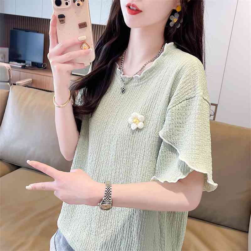 Summer Clothing For Teens - Koreanische Rüschen-Oberteile für Jugendliche in Übergrößen,