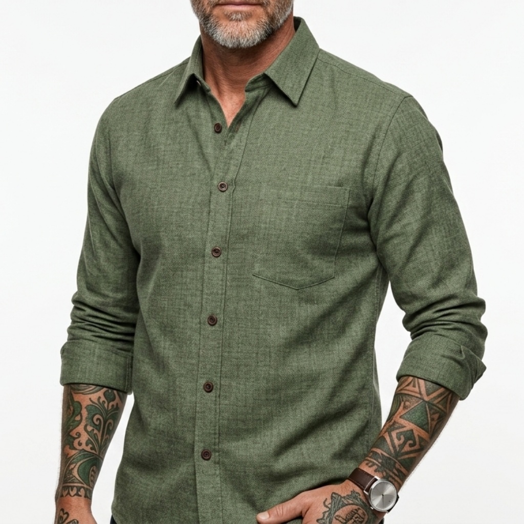 Summer Clothing Long Sleeve - Herren Frühling Sommer Ultra Dünnes Langarm-Hemd