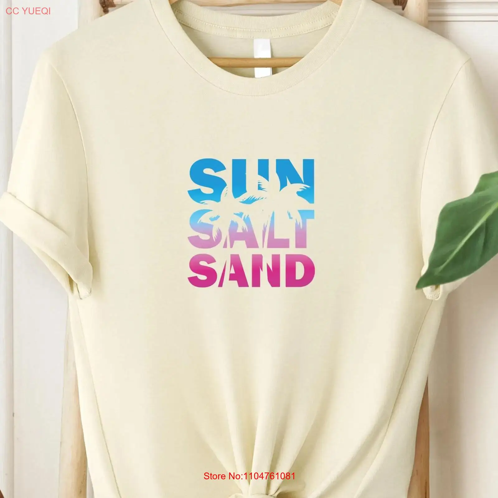 Summer Clothing Vibes - Sun Salt Sand T-Shirt Retro Summer