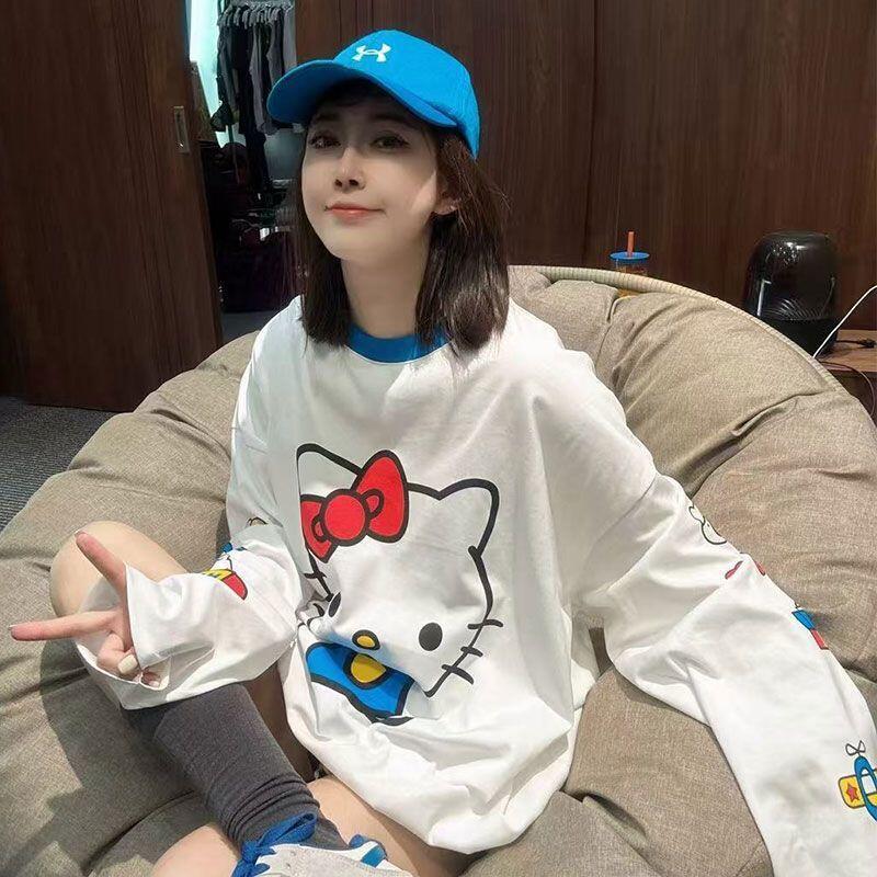 Summer Clothing Long Sleeve - Langärmliges Hello Kitty Sommer-T-Shirt im neuen