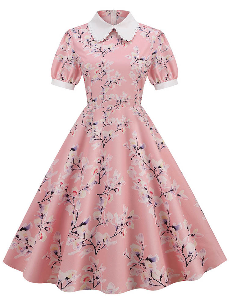 Sundress Midi Floral - S ~ 3XL Frauen Midi Kleid