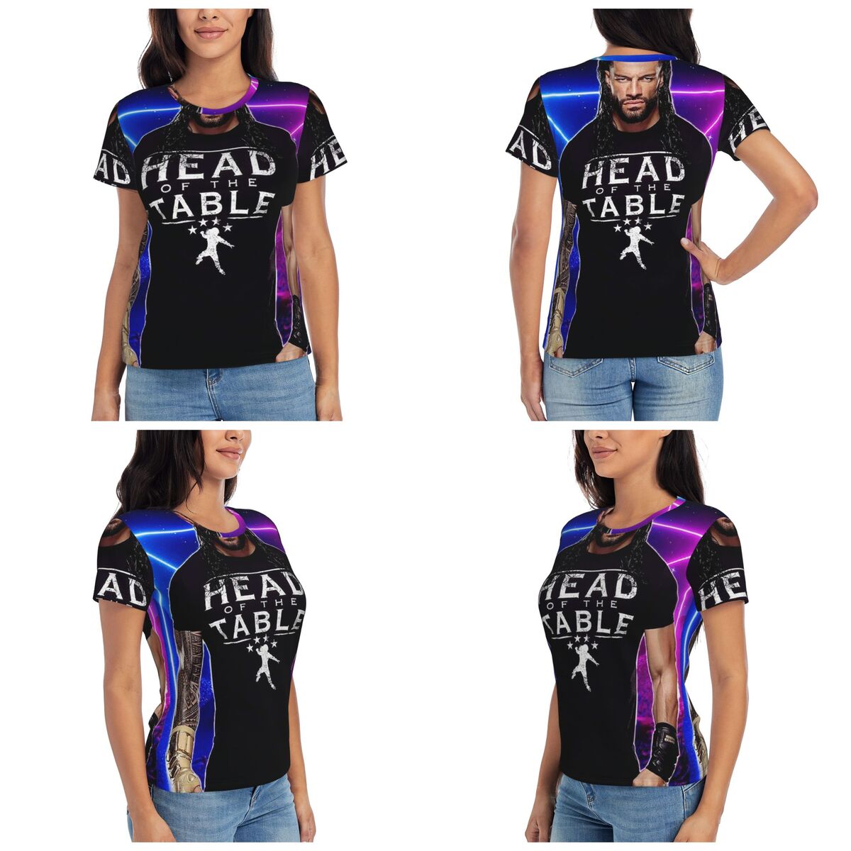 Summer Reign Clothing - Wrestler Roman Reigns Wrestling T-Shirt Damen
