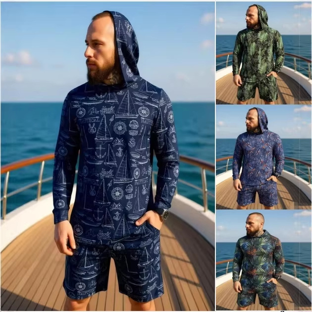 Summer Clothing Types - 2026 Neues Tarnmuster Unisex Kapuzen-Zweiteiler Set