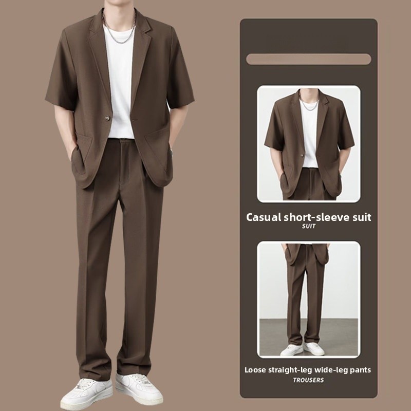 Summer Clothing For Teens - Sommerliches, leichtes Anzug-Set aus Eisseide für