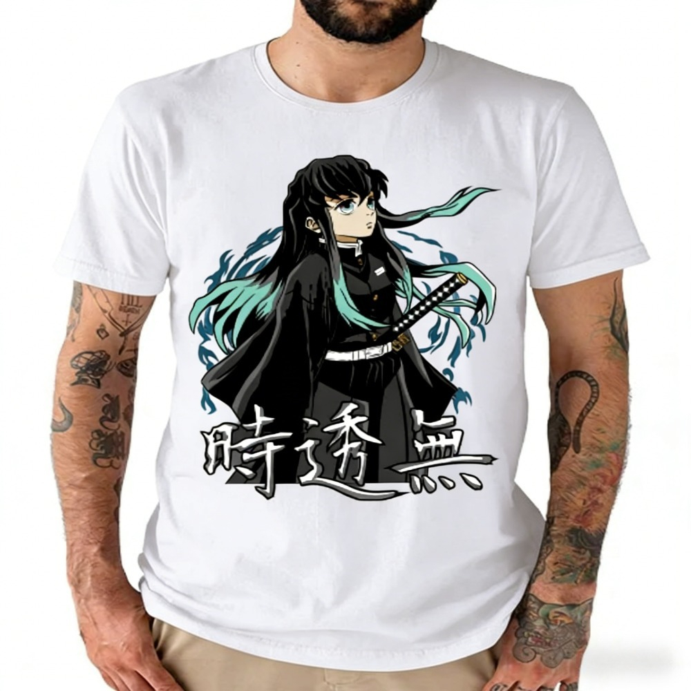 Summer 2026 Kids Clothing - Demon Slayer Muichiro Tokito T-Shirt aus