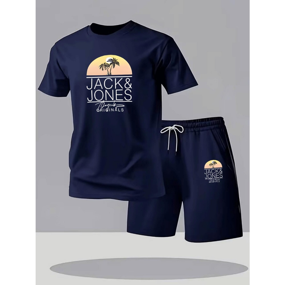 Summer Clothing Types - Herren Fitness T-Shirt Sets Atmungsaktiv Schnelltrocknend