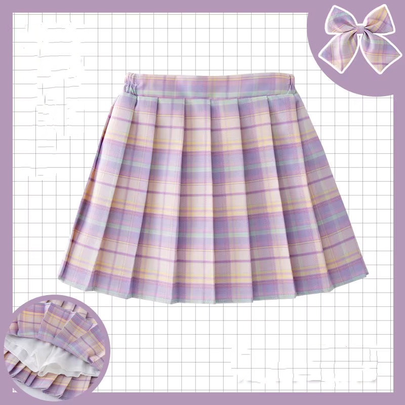 Summer Clothing Teen Girls - Kinder Karierter Rock Kinder College-Stil Kleidung