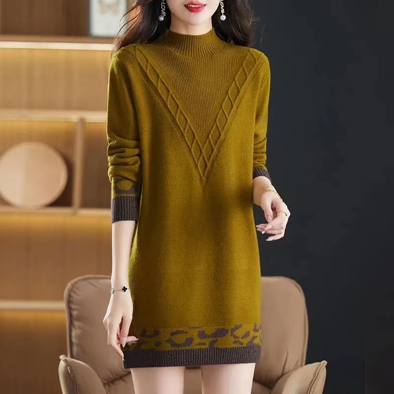 Summer Jumper Clothing - Frauen Pullover Pullover halbhohen Kragen warme