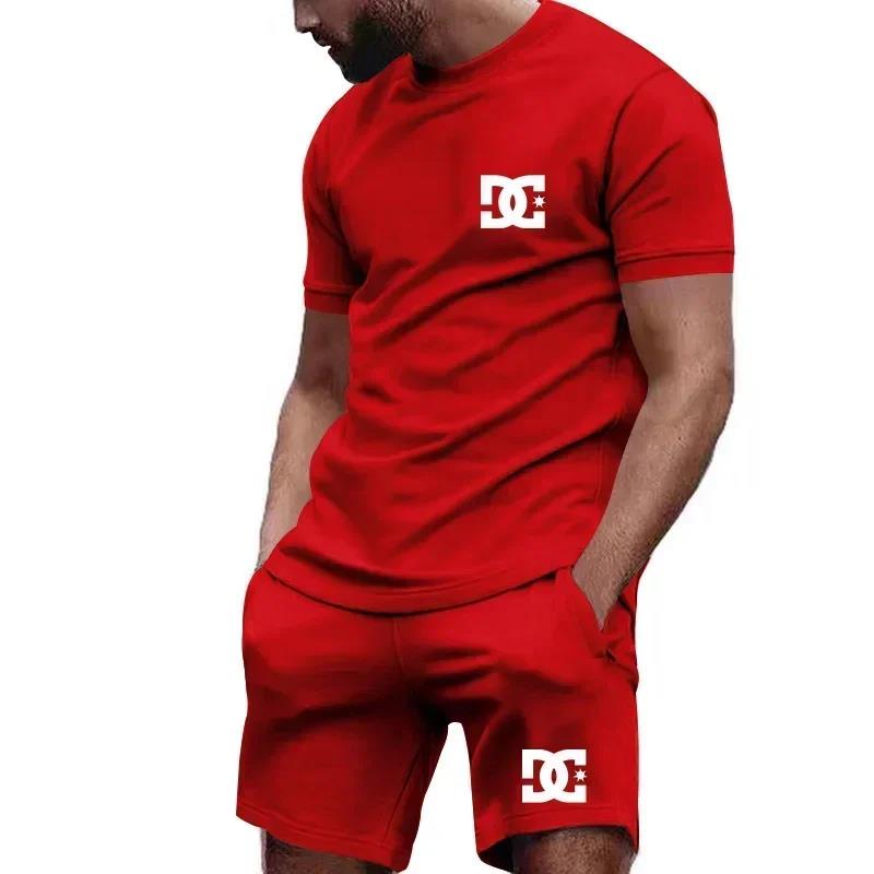 Summer Clothing Types - Sommerliches neues Herren-Kurzarm-T-Shirt und atmungsaktive Shorts,