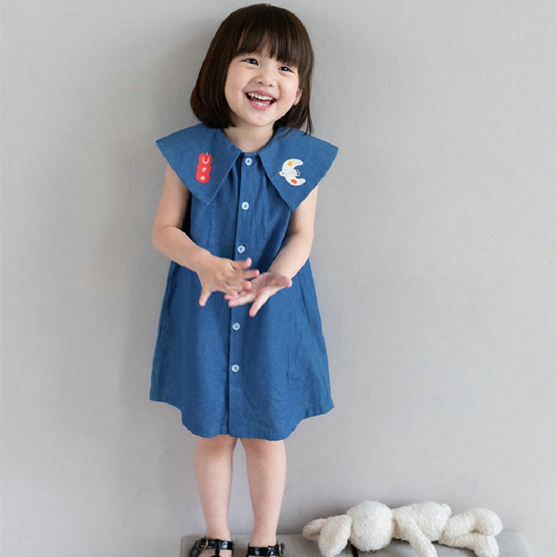 Summer Loving Kids Clothing - Sommer Baby und Mädchen Baumwolle bestickt