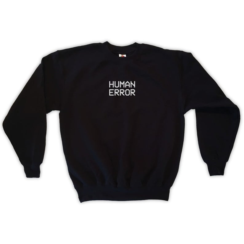 Summer Jumper Clothing - Skuggnas Neuankömmling Human Error Sweatshirt Unisex