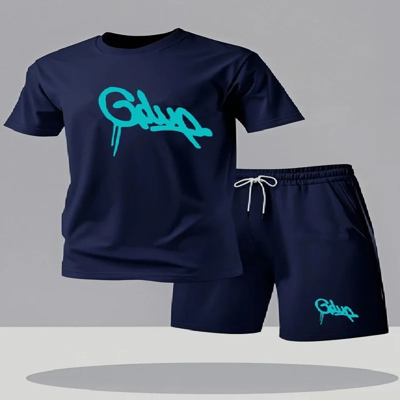 Summer Clothing For Teens - Modisches Freizeit-Sport-Zweiteiler-Set für junge Männer mit