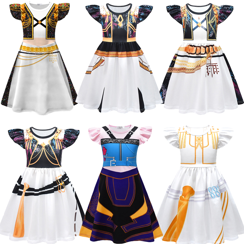 Summer 2026 Kids Clothing - 6 Stile Mädchen Cosplay Kostüm Bühnenauftritt