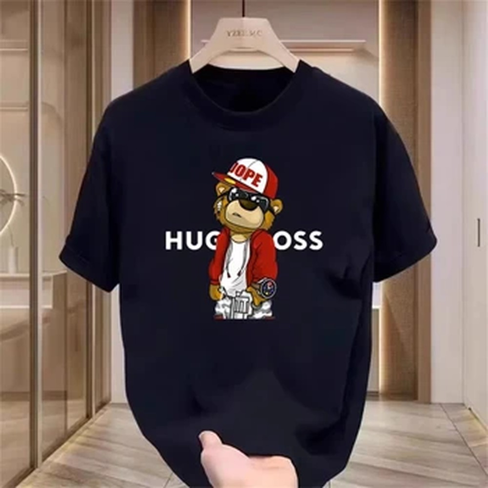 Summer Clothing Brands Men - Luxusmarke Niedliches Bären-Print Herren T-Shirt Sommer