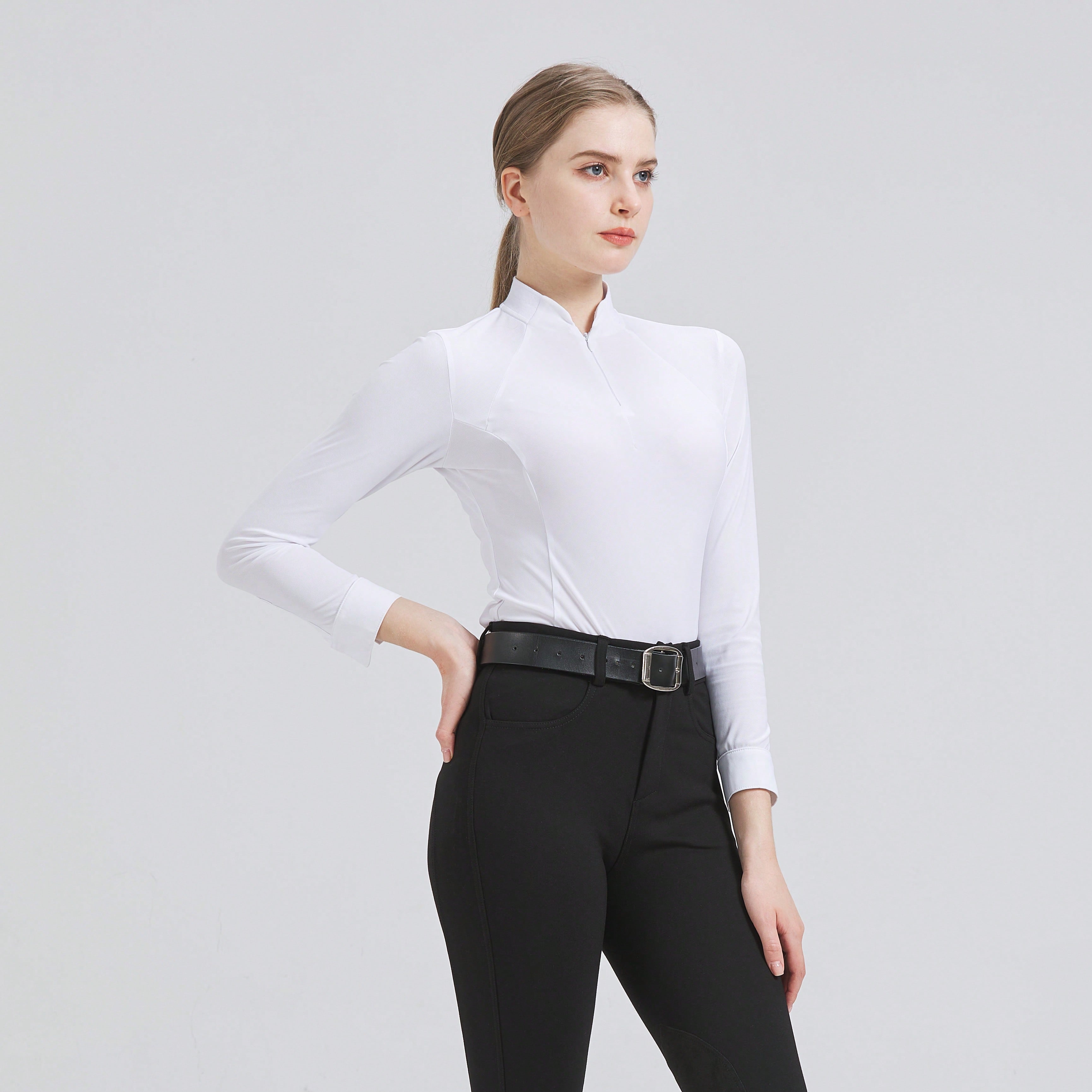 Summer Equestrian Clothing - Langärmliges Reit-T-Shirt für Frühling und Sommer,