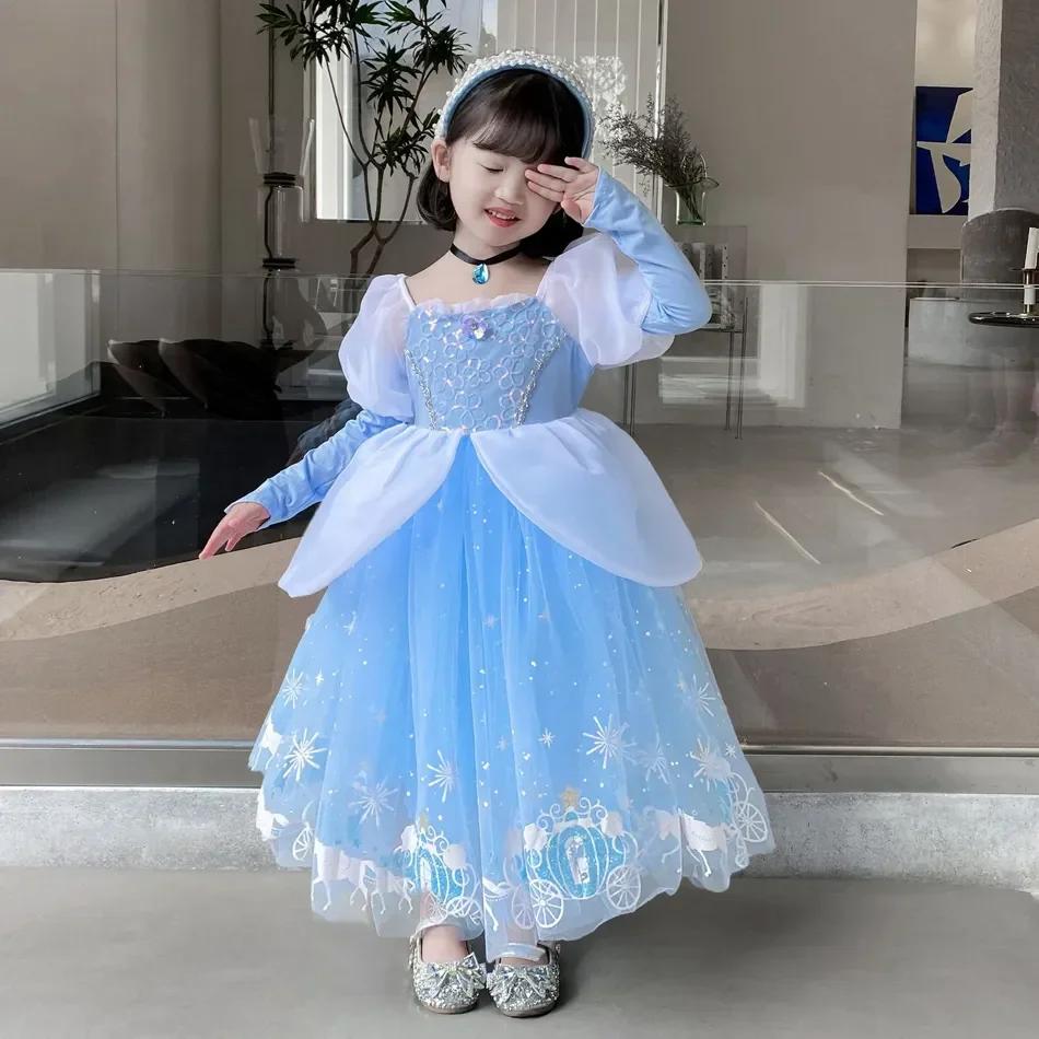 Cinderella Prinzessin Cosplay  – Summer Clothing Kids Bewertung und Preis