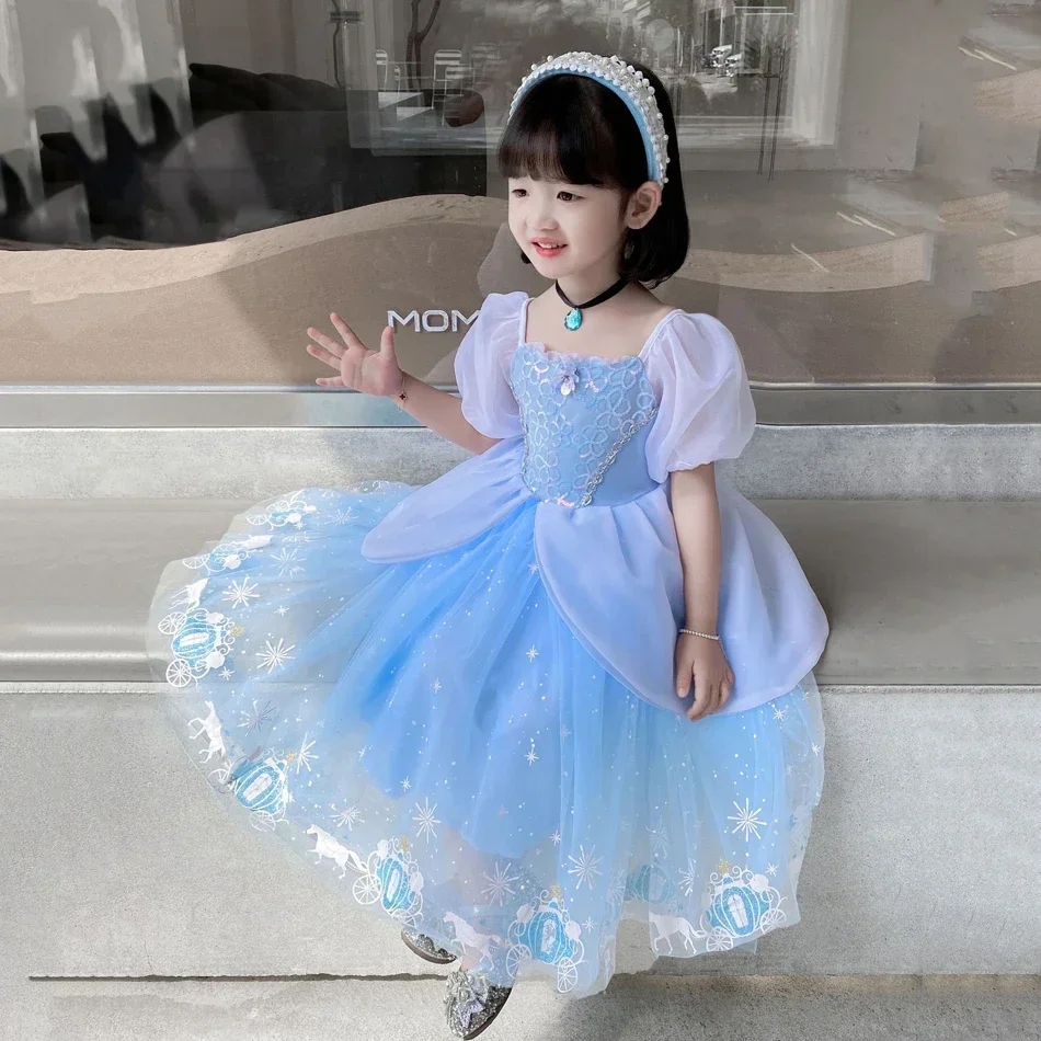 Cinderella Prinzessin Cosplay  – Summer Clothing Kids Bewertung und Preis