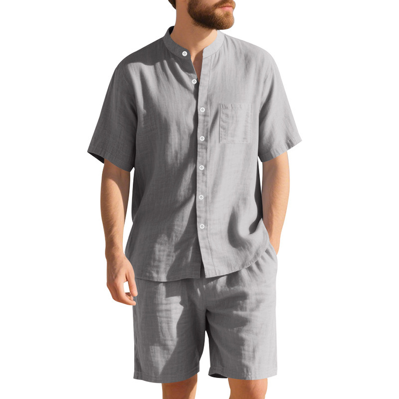 Sommer Herren Leinenanzug im L – Linen Shorts Men Bewertung und Preis