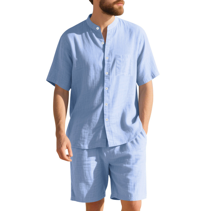 Sommer Herren Leinenanzug im L – Linen Shorts Men Bewertung und Preis