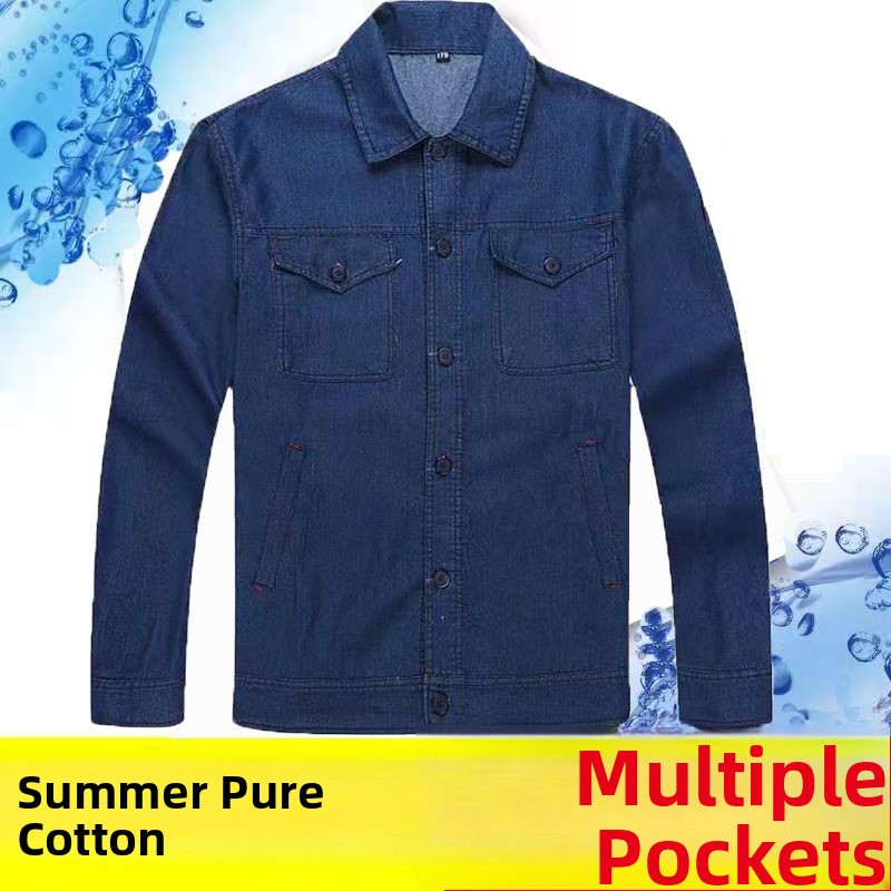 Leichtes Sommer-Denim-Arbeitsk – Summer Clothing Long Sleeve Bewertung und Preis