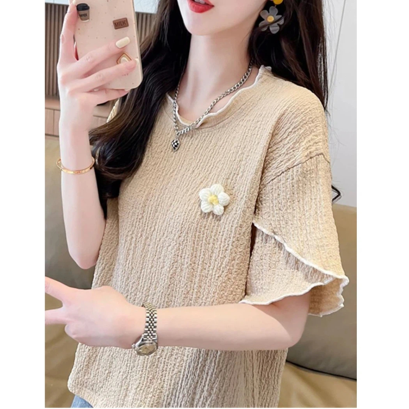 Koreanische Rüschen-Oberteile  – Summer Clothing For Teens Bewertung und Preis