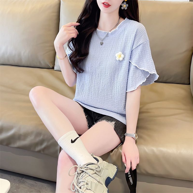 Koreanische Rüschen-Oberteile  – Summer Clothing For Teens Bewertung und Preis