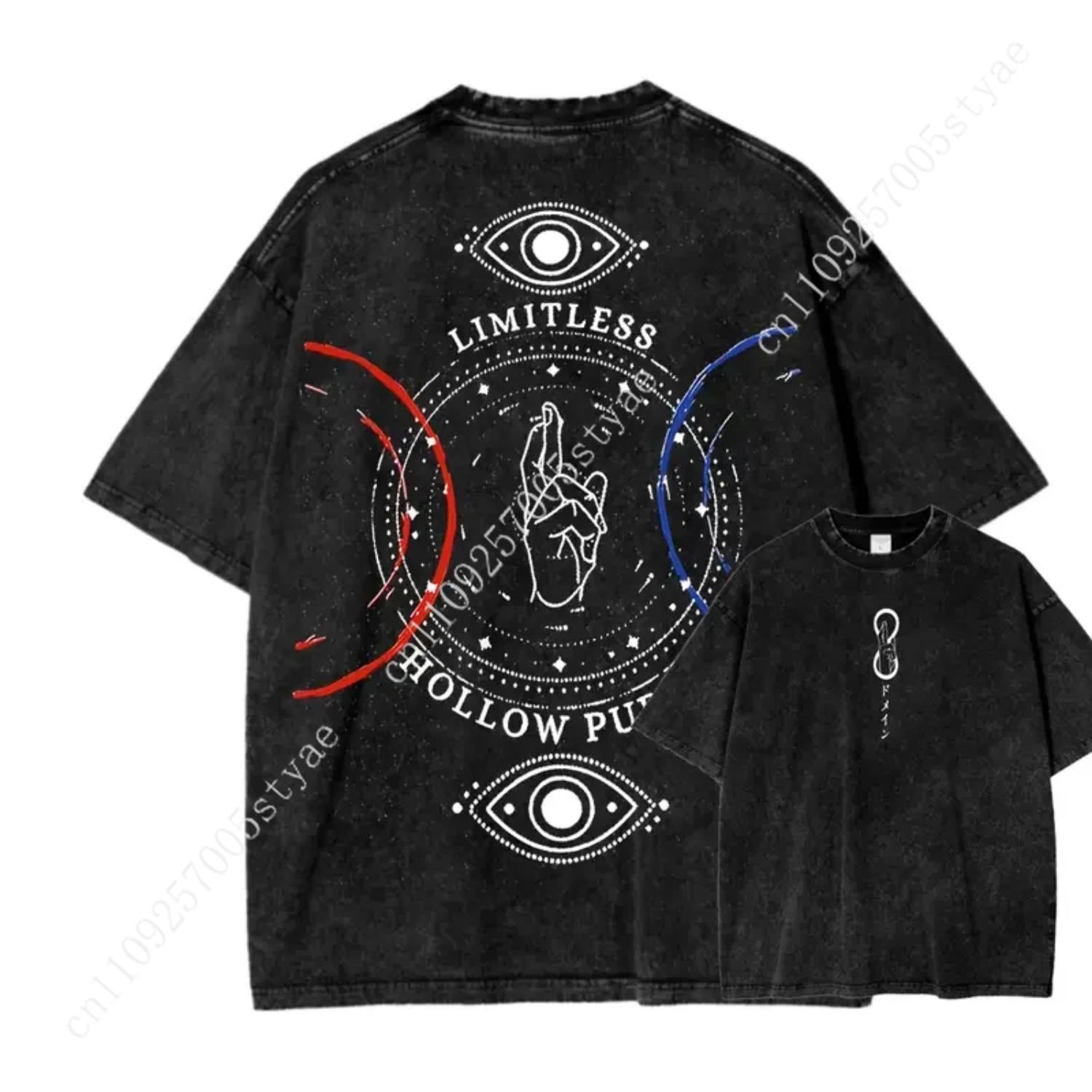 Anime Gojo Satoru Print T-Shir – Summer Clothing Vintage Bewertung und Preis