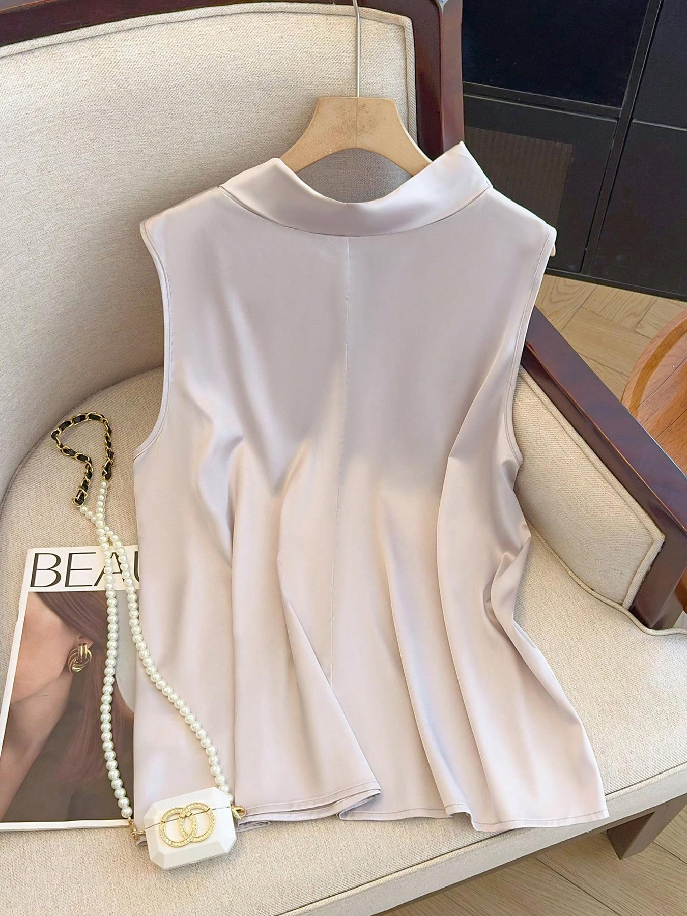 【Plus Size】 Einfarbiges Oberte – Summer Clothing Wear Bewertung und Preis