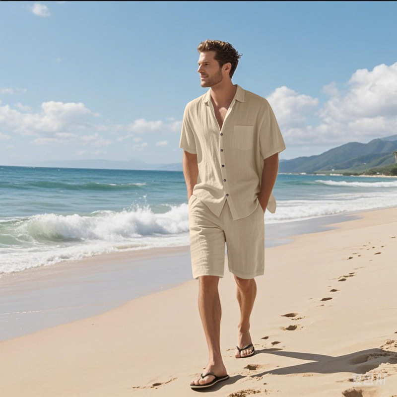 Herren-Set aus Leinenmischung  – Linen Shorts Men Bewertung und Preis