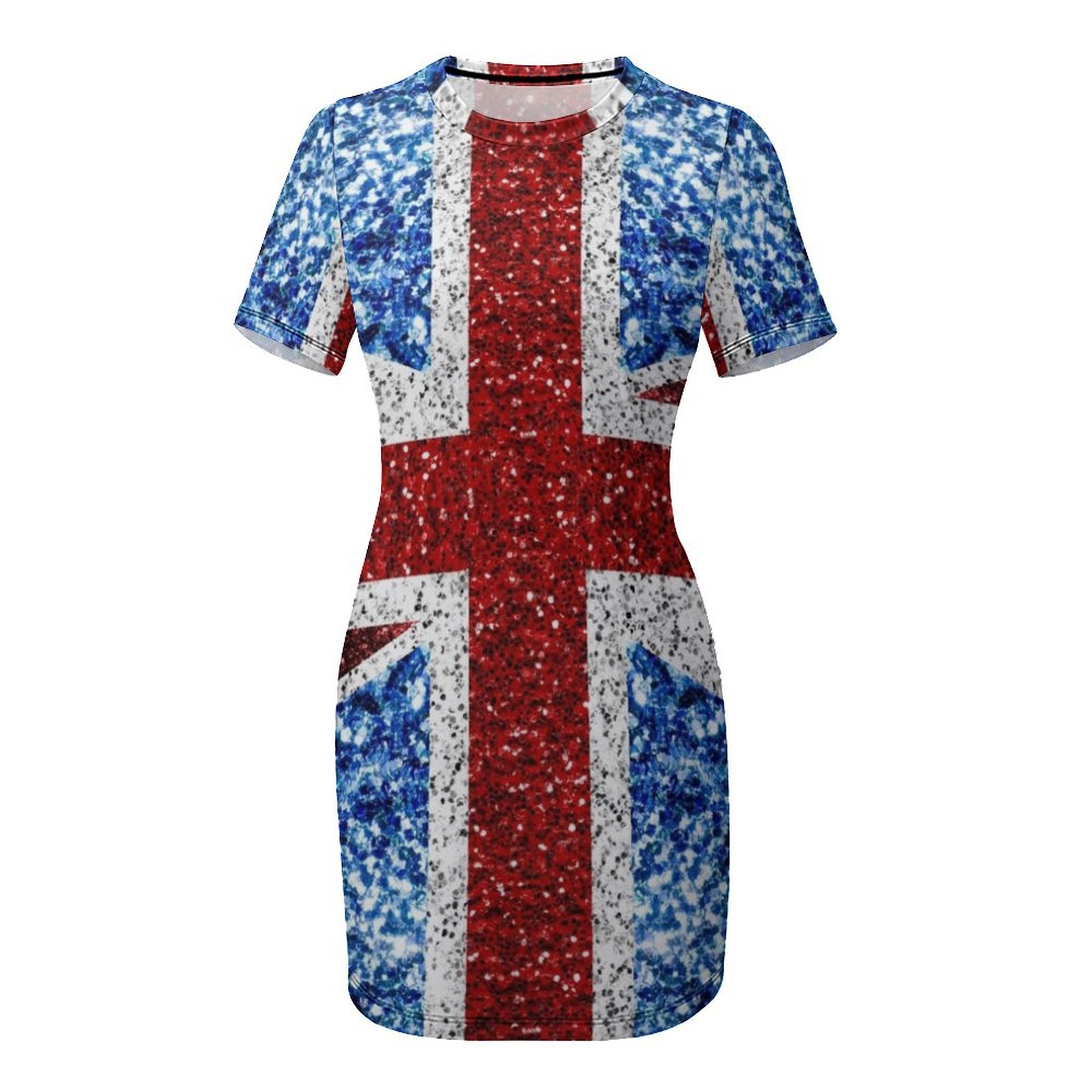 Kurzärmliges Kleid mit britisc – Summer Clothing Women Uk Bewertung und Preis