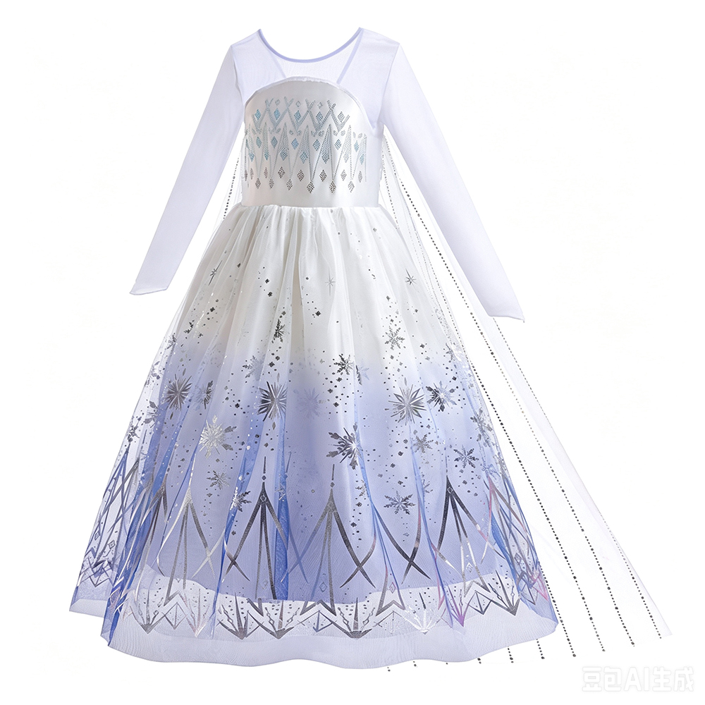 Weiße Elsa-Kleider Mädchen Geb – Summer Clothing Kids Bewertung und Preis