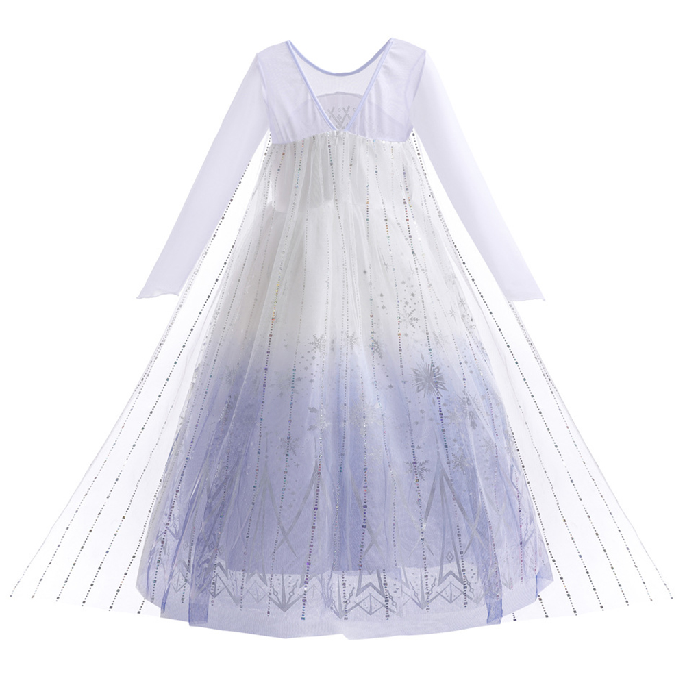 Weiße Elsa-Kleider Mädchen Geb – Summer Clothing Kids Bewertung und Preis