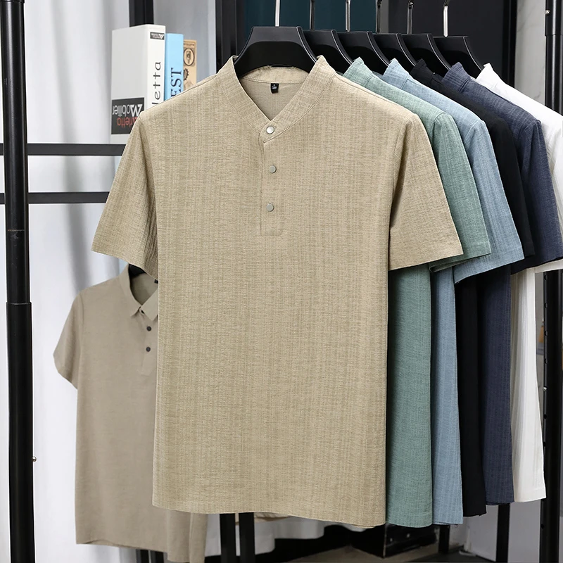 Herren-Hemden mit Stehkragen u – Summer Clothing Types Bewertung und Preis