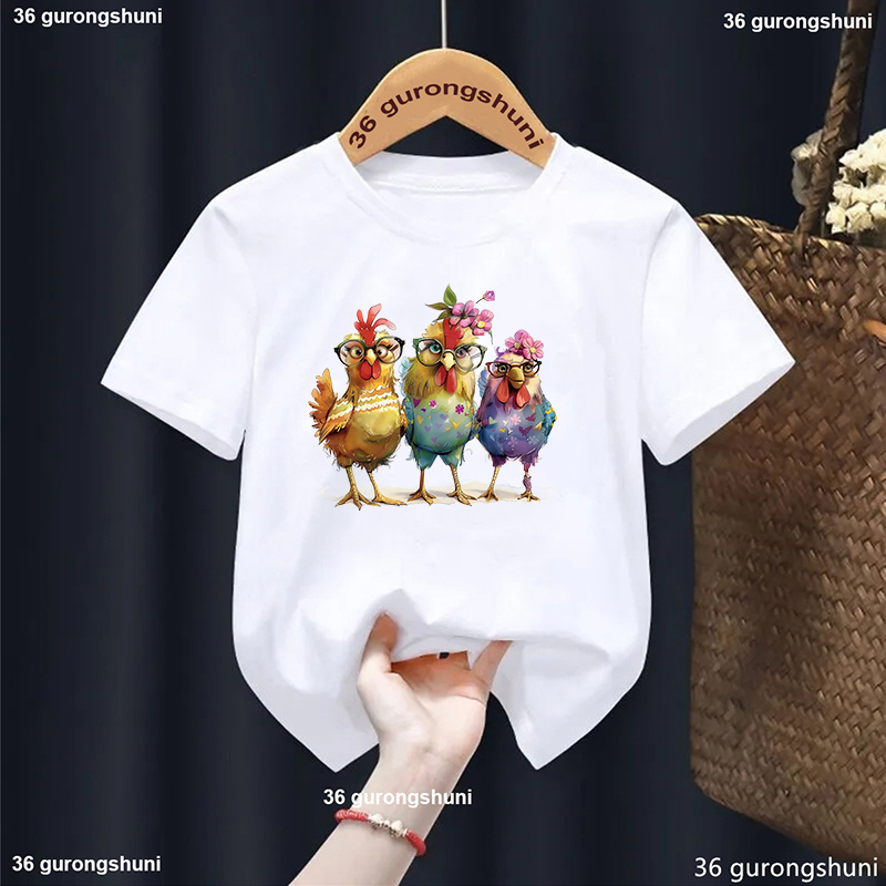 Schöne Huhn Blumen Gedruckt T  – Summer Loving Kids Clothing Bewertung und Preis