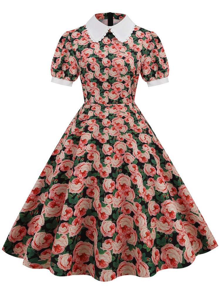 S ~ 3XL Frauen Midi Kleid Flor – Sundress Midi Floral Bewertung und Preis
