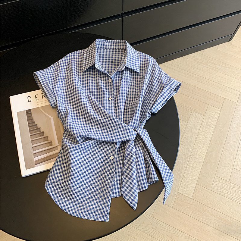 Unregelmäßiges Kariertes Banda – Summer Clothing For Teens Bewertung und Preis