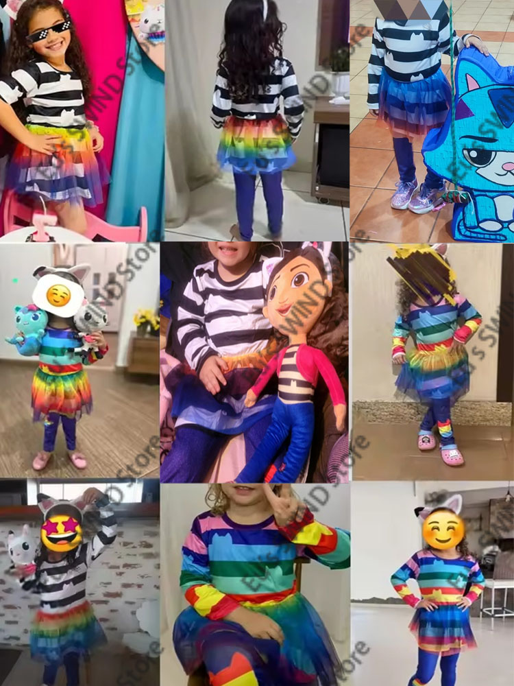 2026 Cartoon Schwarz-Weiß Gest – Summer Clothing Teen Girls Bewertung und Preis
