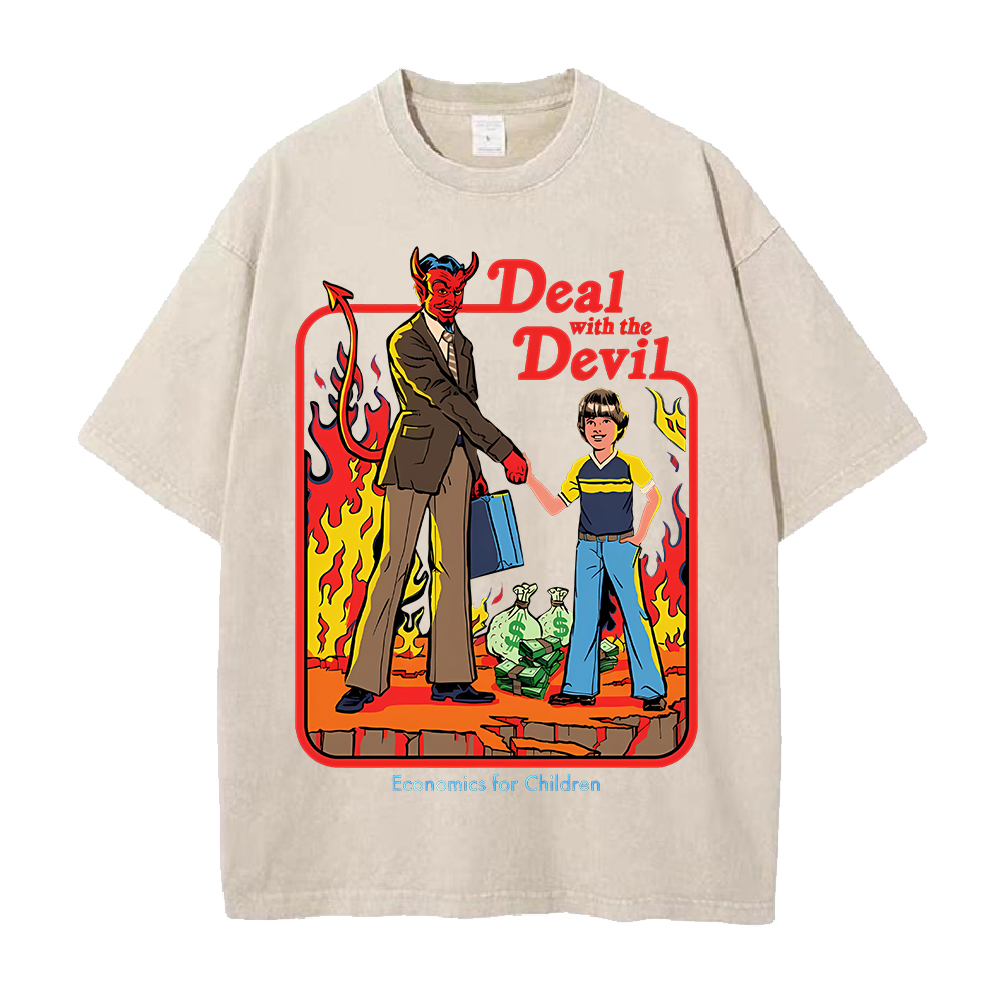 Deal With The Devil Bedrucktes – Summer Clothing Deals Bewertung und Preis