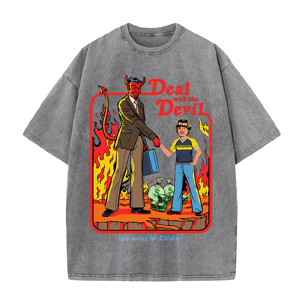 Deal With The Devil Bedrucktes – Summer Clothing Deals Bewertung und Preis