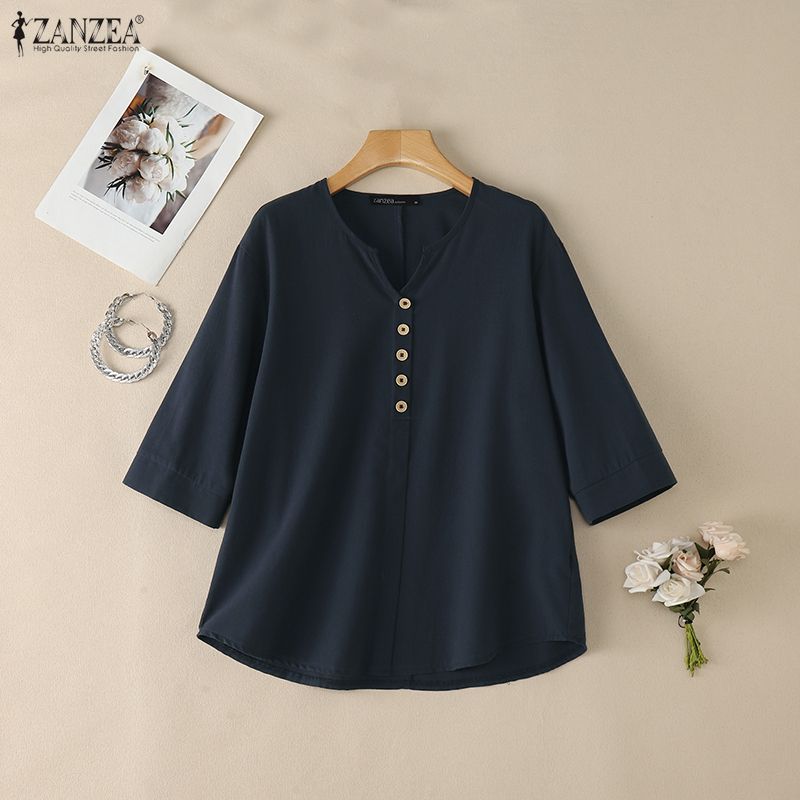 Damen-Blusen aus Baumwolle und – Summer Clothing Wear Bewertung und Preis