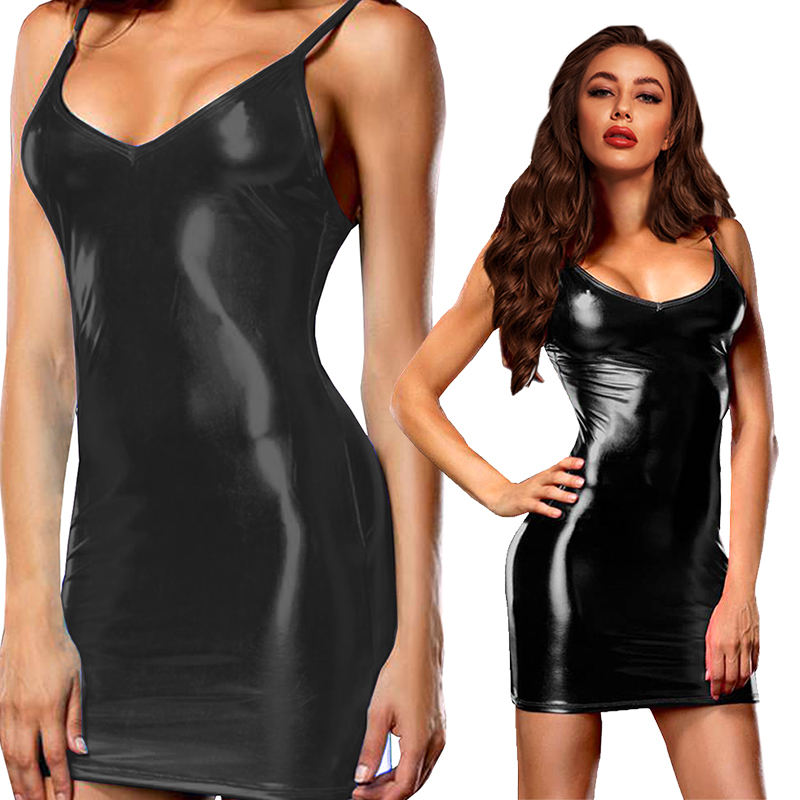 Sexy erotische heiße Pu Metall – Summer Clothing Women Uk Bewertung und Preis