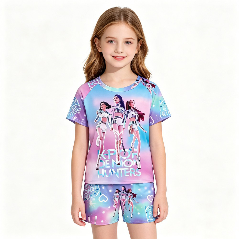 2026 Neues Kpop-Themen Kinder- – Summer Clothing Teen Girls Bewertung und Preis