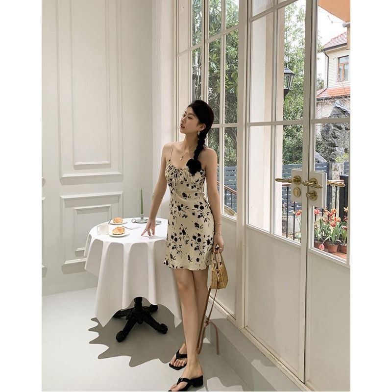 Blumendruck-Spaghettiträger-Mi – Sundress Midi Floral Bewertung und Preis