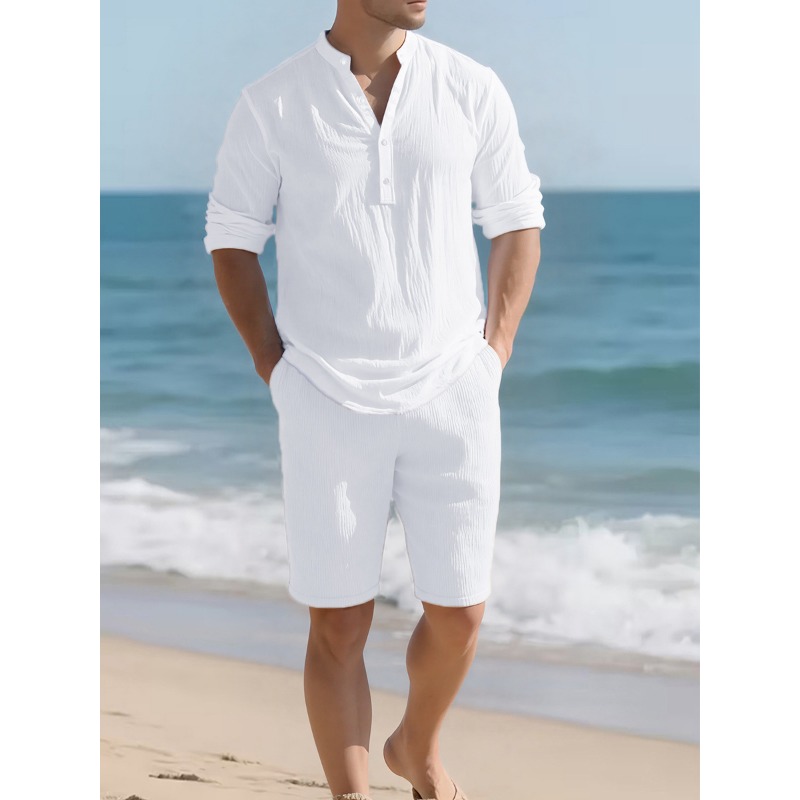 Herren Weißes Leinen-Mischgewe – Linen Shorts Men Bewertung und Preis