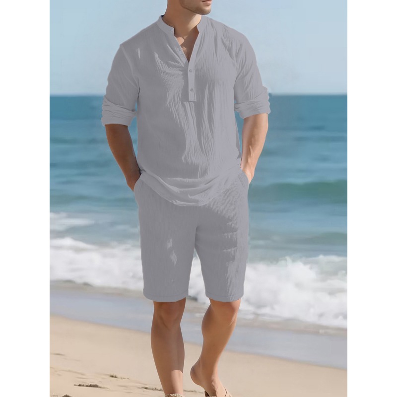 Herren Weißes Leinen-Mischgewe – Linen Shorts Men Bewertung und Preis