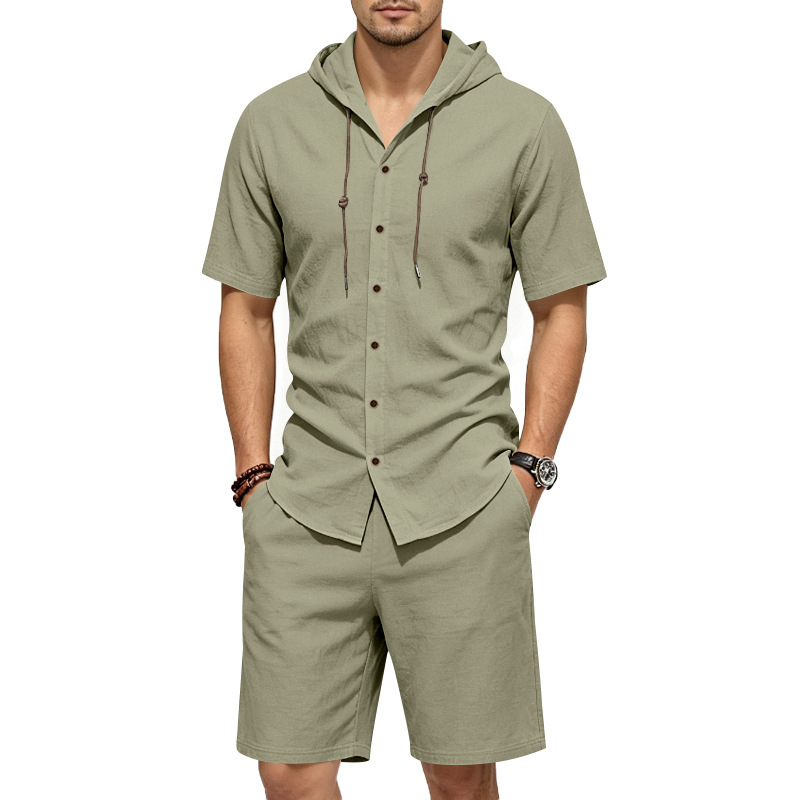 Herren Sommer Leinen Zweiteile – Linen Shorts Men Bewertung und Preis