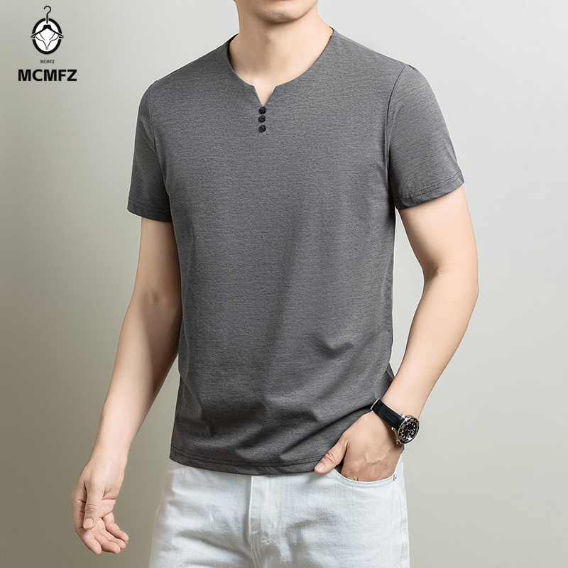 Herren Basic Henley T-Shirt au – Summer Clothing Types Bewertung und Preis