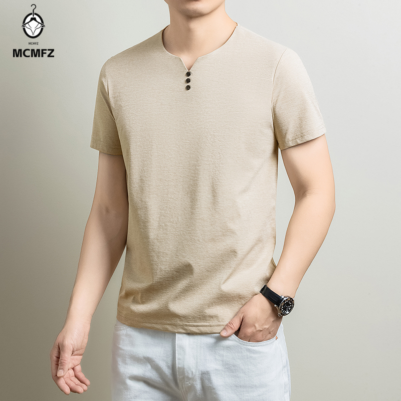 Herren Basic Henley T-Shirt au – Summer Clothing Types Bewertung und Preis